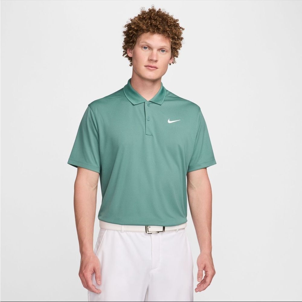 NWT Nike Golf Men’s ‘Victory’ Teal Aqua Polo Short Sleeve Shirt
